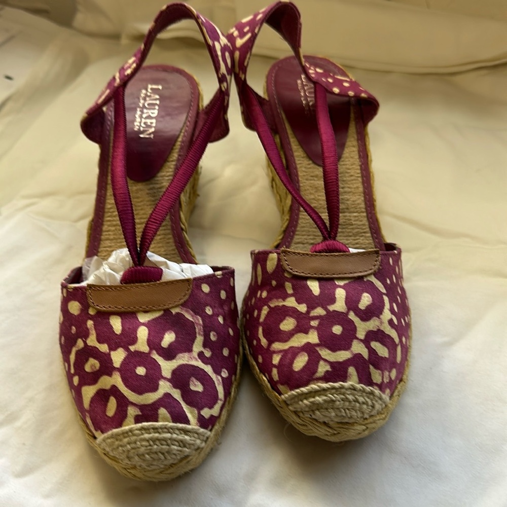 Ralph Lauren new wedge, 9.5